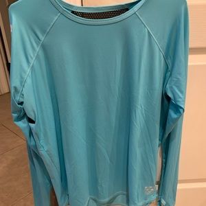 “PINK” Oversized Long Sleeve Top in Teal XS